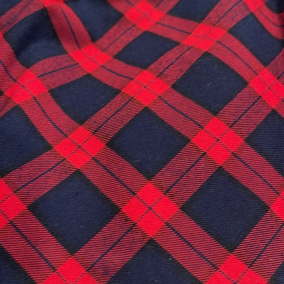 Janie and Jack Red and Navy Plaid Skirt Size 3 NWOT - Picture 2 of 3